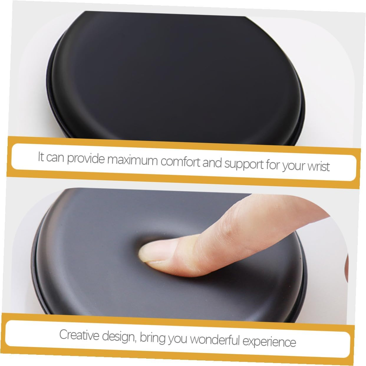 WESIEVYA Ergonomic Keyboard Mouse Wrist Rest Pad Comfortable Support Cushion for Laptop Computer Gaming Office Use Lightweight and Portable Design image number 3