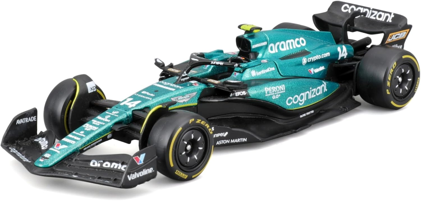Bburago 38090 Formula 1 Aston Martin F1 Team AMR23 - F. Alonso 14 Season 2023 - Scale 1:43 12 Cm image number 1