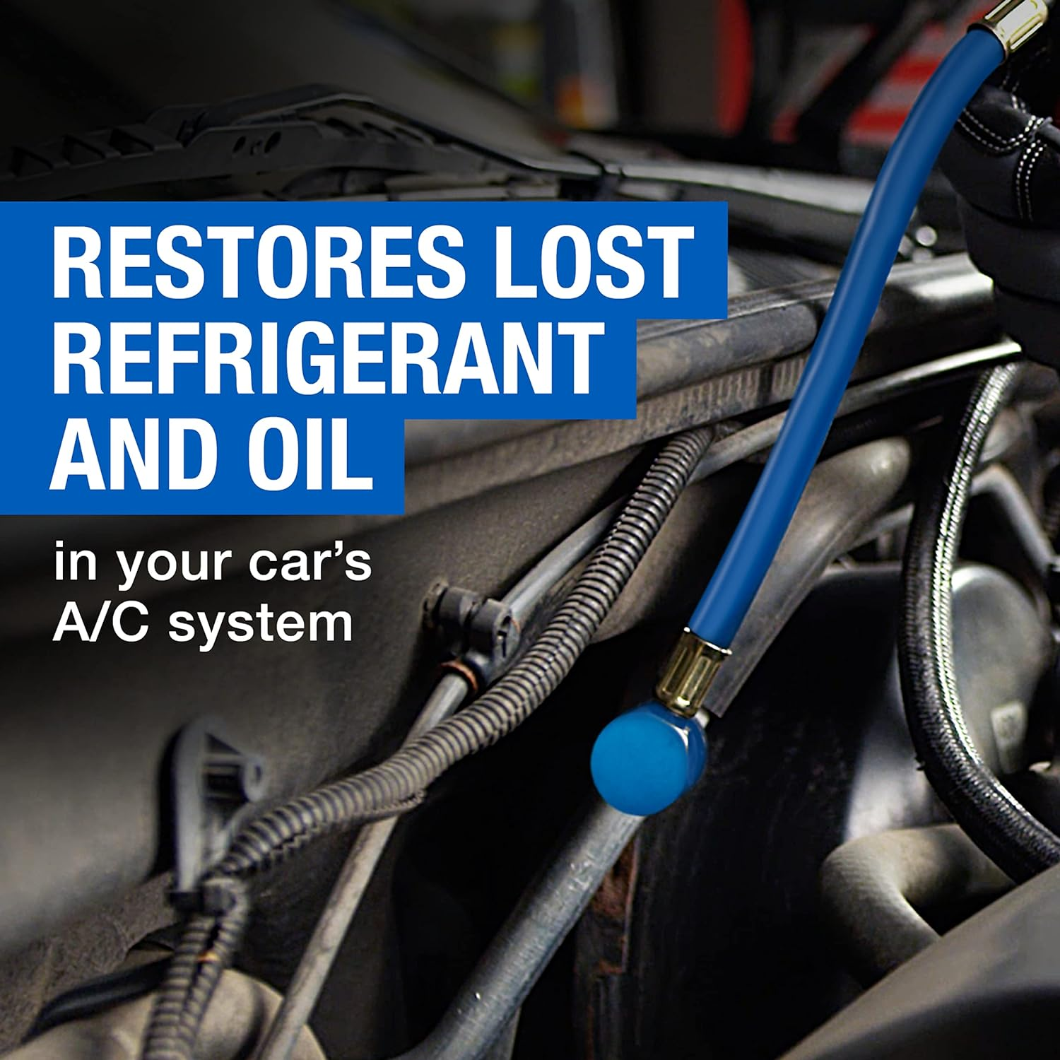 Interdynamics Mac-134 Ez Chill Refrigerant Refill with Charging Hose and Gauge - 18 Oz. image number 1