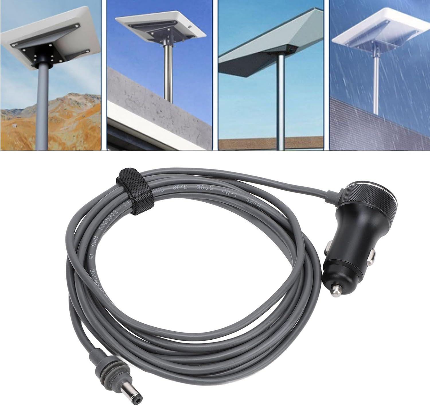 Starlink Mini Power Cable, 12V Car DC to Cigarette Lighter Adapter, 3.3FT/9.8FT/13.1FT Satellite DC Power Cable for Starlink Mini, Car Charger Auto Power Supply Cable, Waterproof image number 6