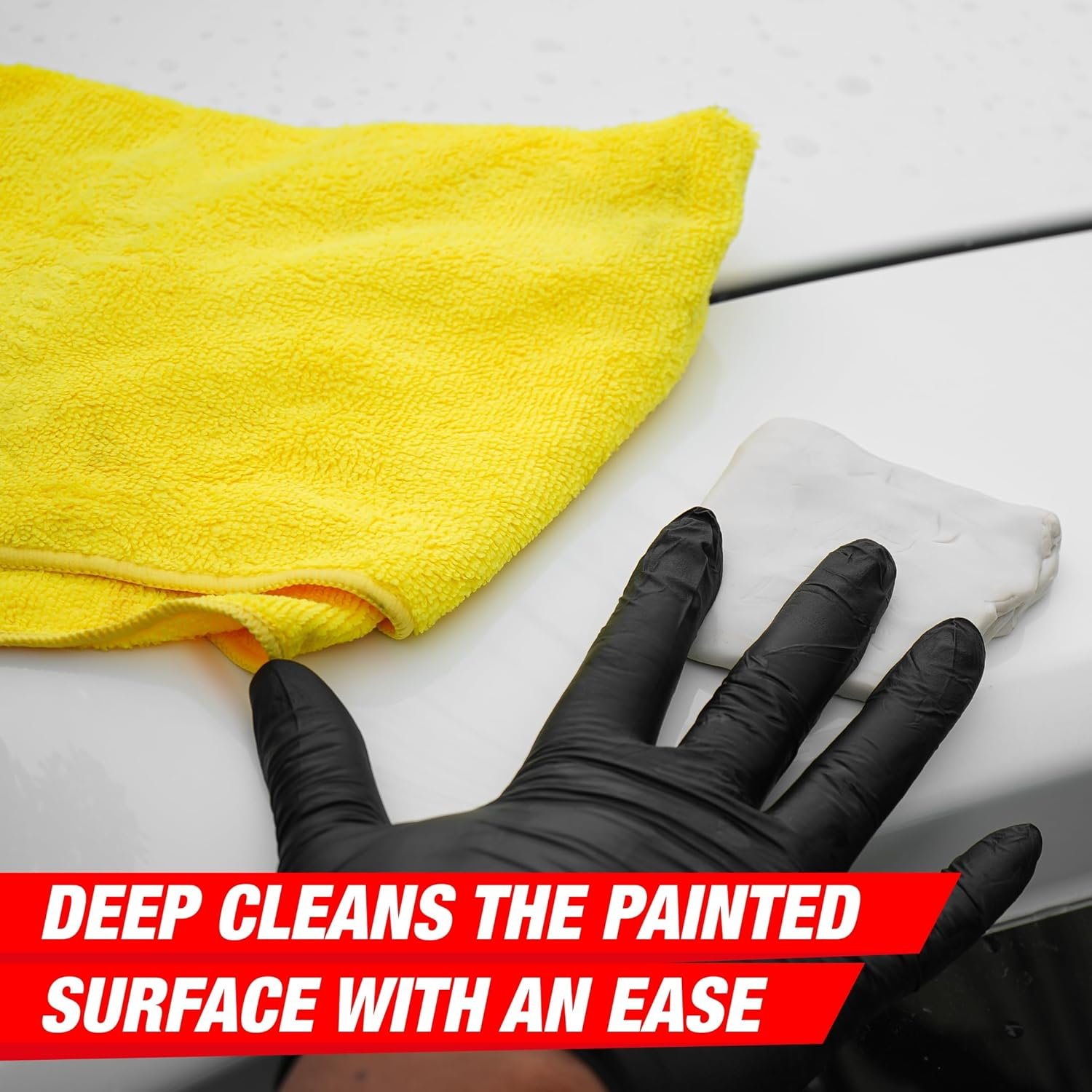 Wavex Clay Bar Kit for Car, Contains Lubricant Spray 350Ml, 2 Bar 100G Each, Microfiber, Contamination Removal Bar for Removing Rust & Other Particles image number 5