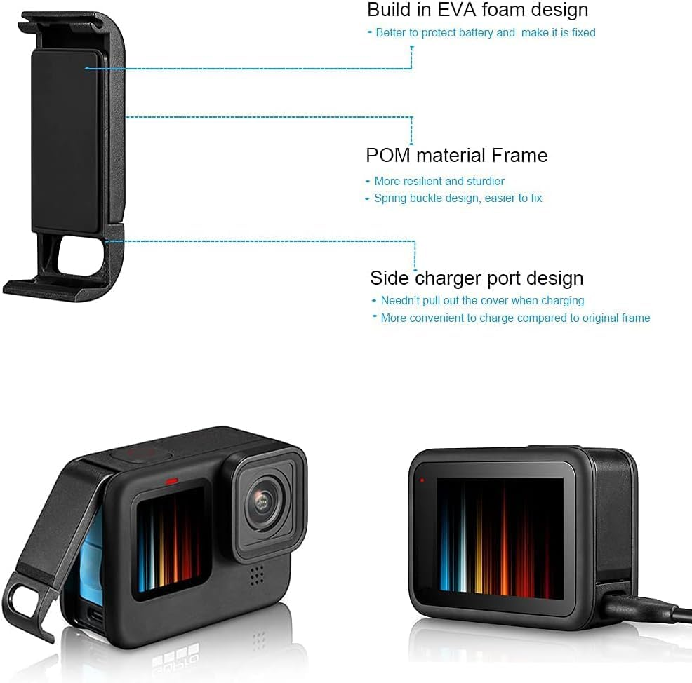 Waterproof Case Housing for Gopro Hero 13 12 11 10 9 Black Tempered Glass Screen Protector Silicone Sleeve Protective Case Accessories Kit Bundle for Gopro13 Gopro12 Gopro11 Gopro10 Gopro9 Go Pro -04E image number 1