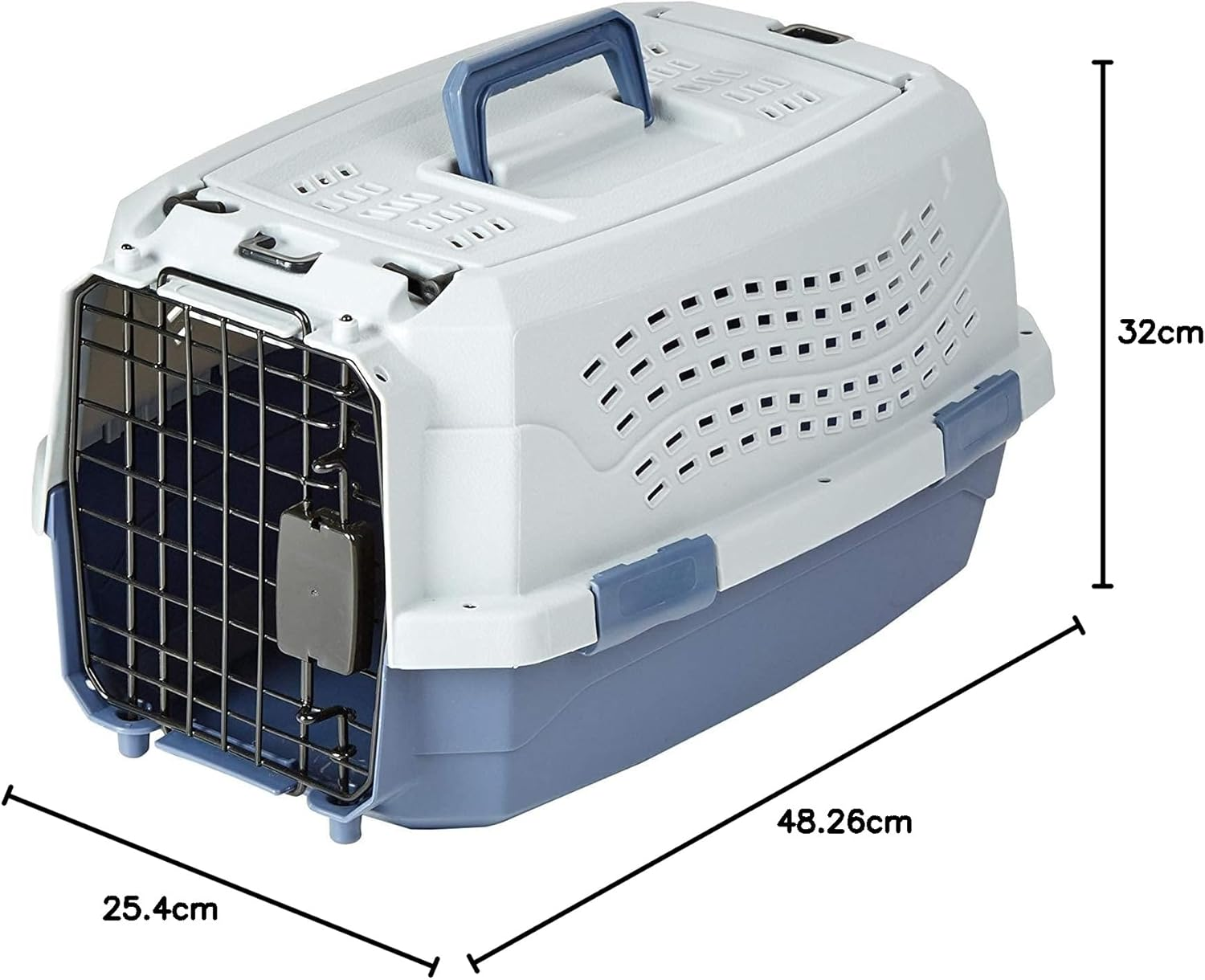 Amazon Basics Two-Door Top-Load Hard-Sided Pet Travel Carrier, 48 Centimeters image number 4