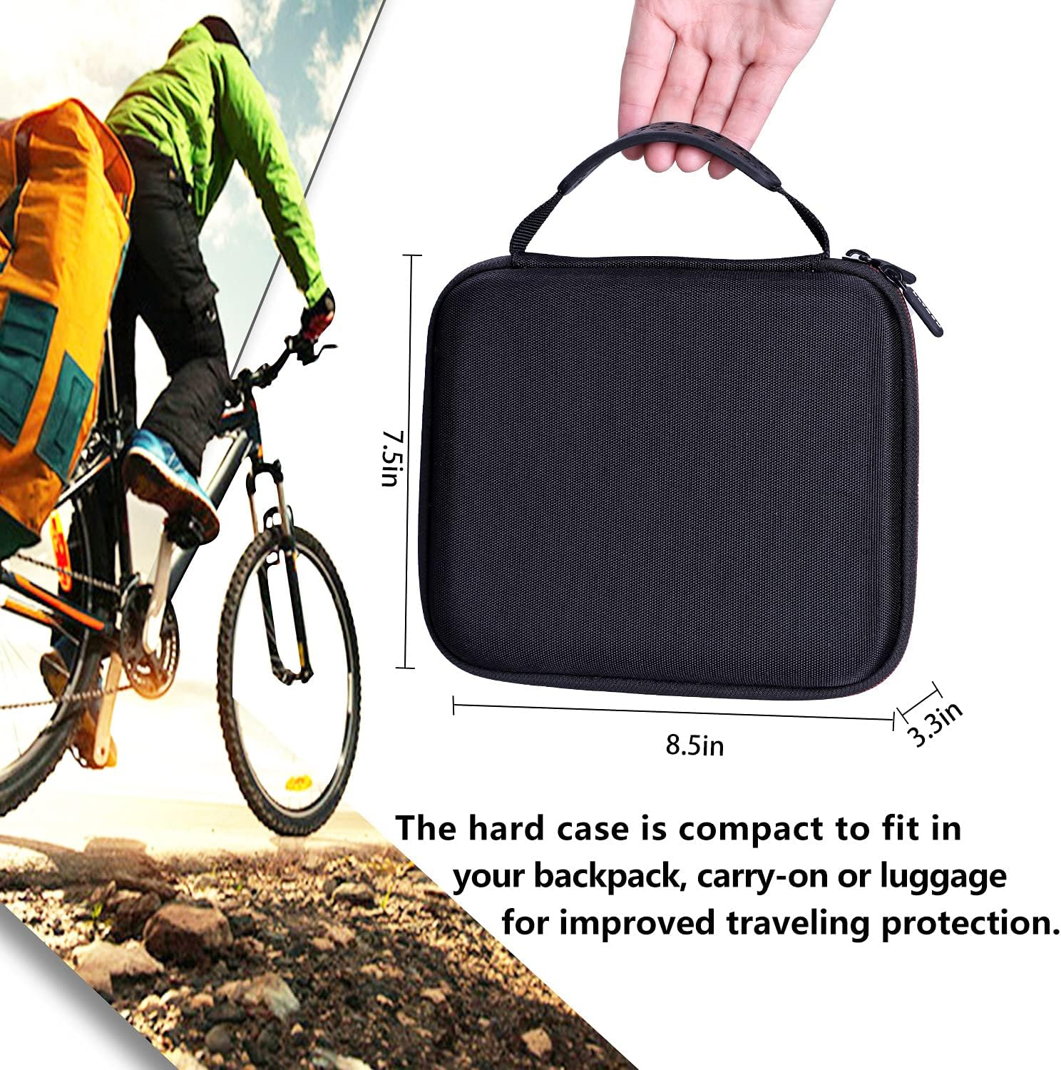 LTGEM EVA Hard Case Compatible with Dremel Versa Cleaning Tool- Grout Brush- Bathroom Shower Scrub- Kitchen & Bathtub Cleaner - Travel - Protective Carrying Storage Bag image number 5