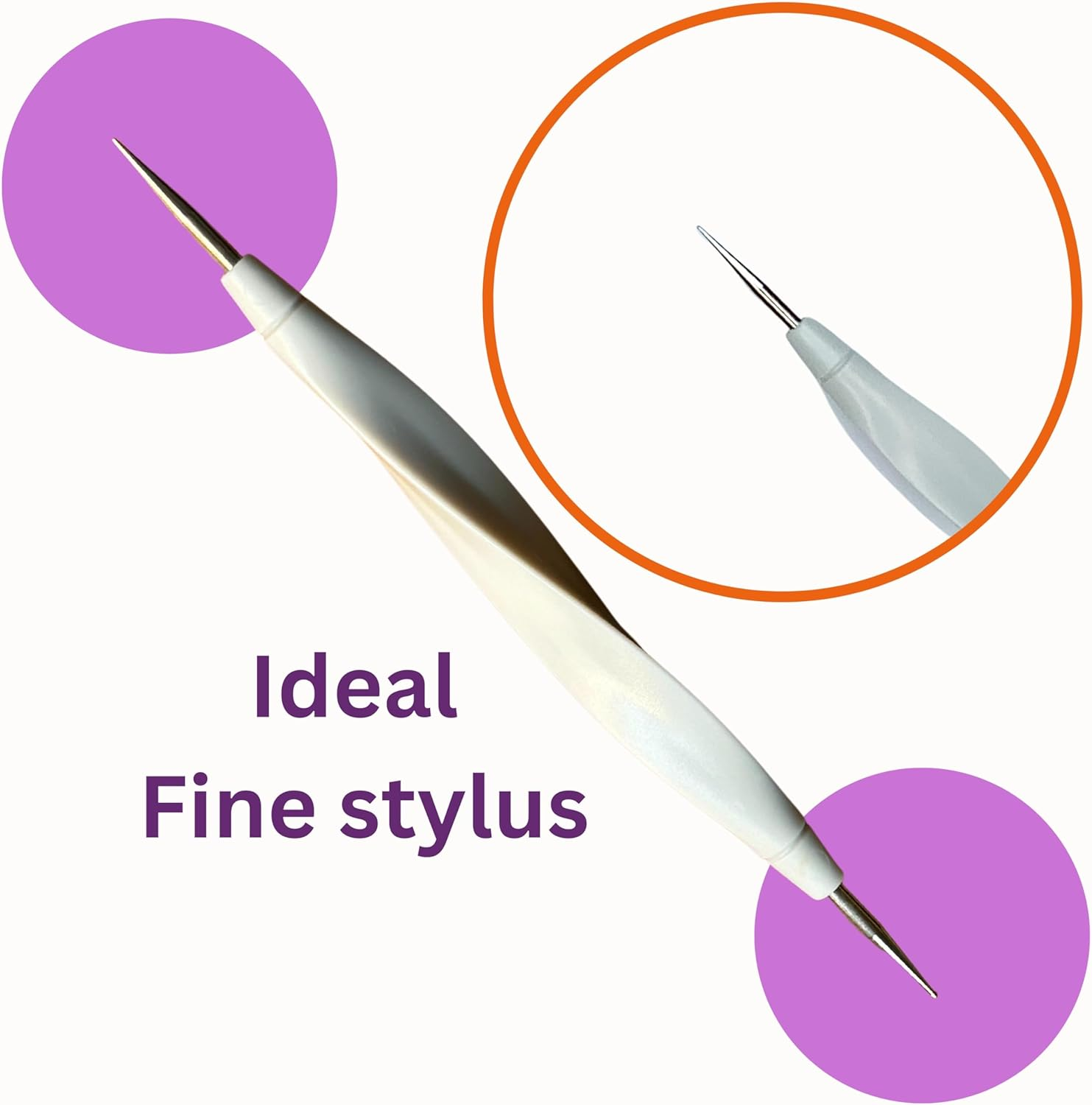 Fine Stylus - Dotting Tool - Happy Dotting Company - Embossing Stylus - Achieve Immaculate Dots with Ease! Precision Dotting Perfection with Our Mandala Dotting Stylus Double Ended 0.5/1.0 Mm image number 4
