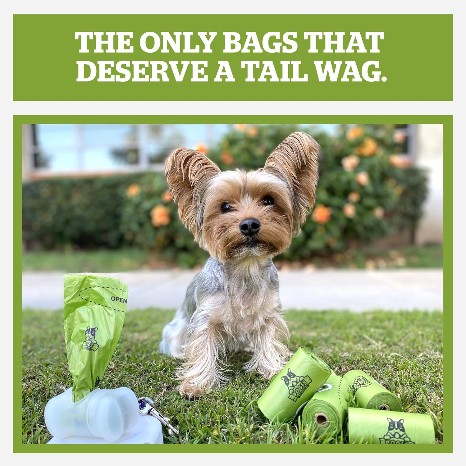 Pogi'S Compostable Dog Poop Bags - 9 Rolls (135 Bags) - Leak-Proof, Extra-Large, Plant-Based, ASTM D6400, EN 13432 Certified Poop Bags for Dogs