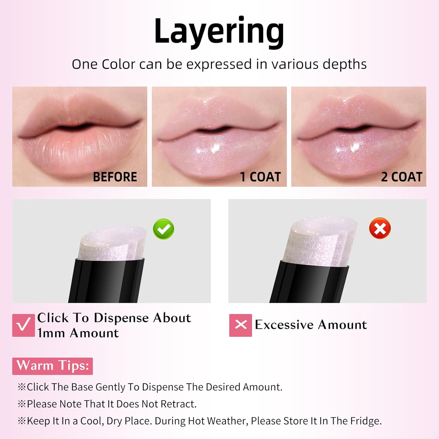 KIMUSE Lip Plumper, Hydrating Click Tinted Solid Lipstick for Plumps & Moisturizes, Long-Wearing All-In-One Lip Plumping, Gloss, Balm (Vanilla Coconut, 1 PCS) image number 1