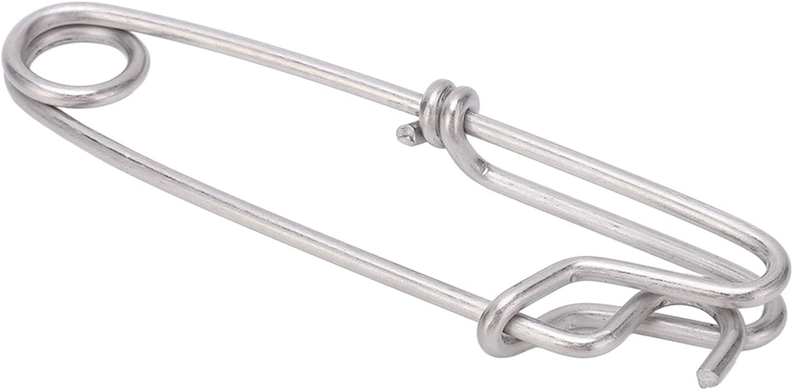 Closed Eye Fishing Clips Snap, Long Line Clips Snap Polished Lightweight for Surf Fishing 3.5 * 125MM image number 6