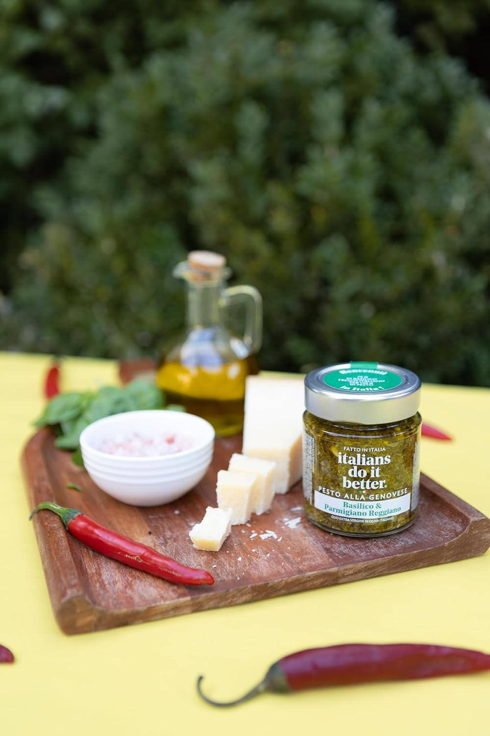 Italians Do It Better Pesto Alla Genovese Sauce, 135G &ndash; Italian Pesto Sauce with Fresh Basil and Pine Nuts, Ideal for Penne, Spaghetti, Pasta Sauce, Italian Made