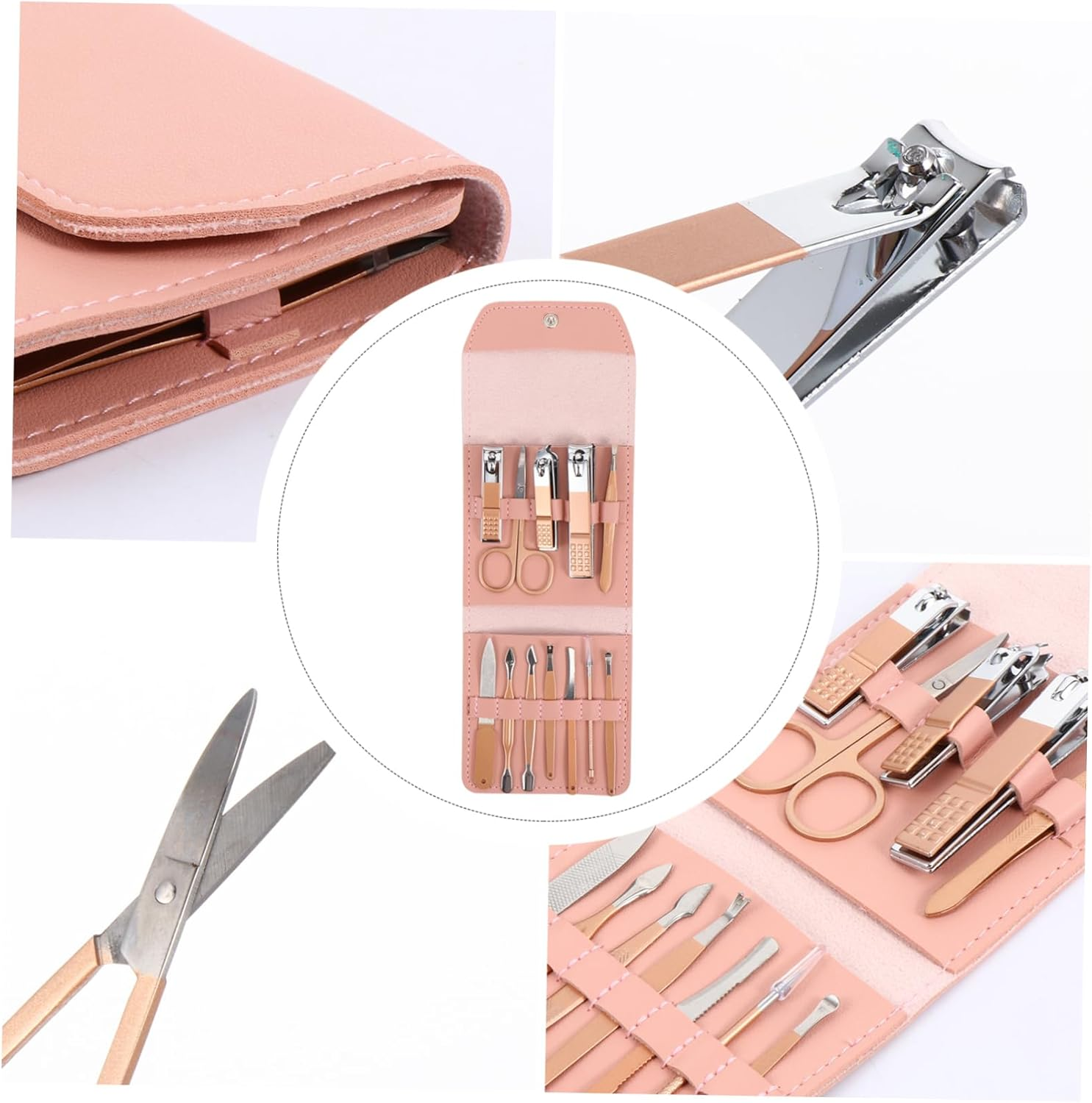 WRITWAA Nail Care Tools Set Manicure Kit for Seniors Nail File Clippers Grooming Kit image number 3