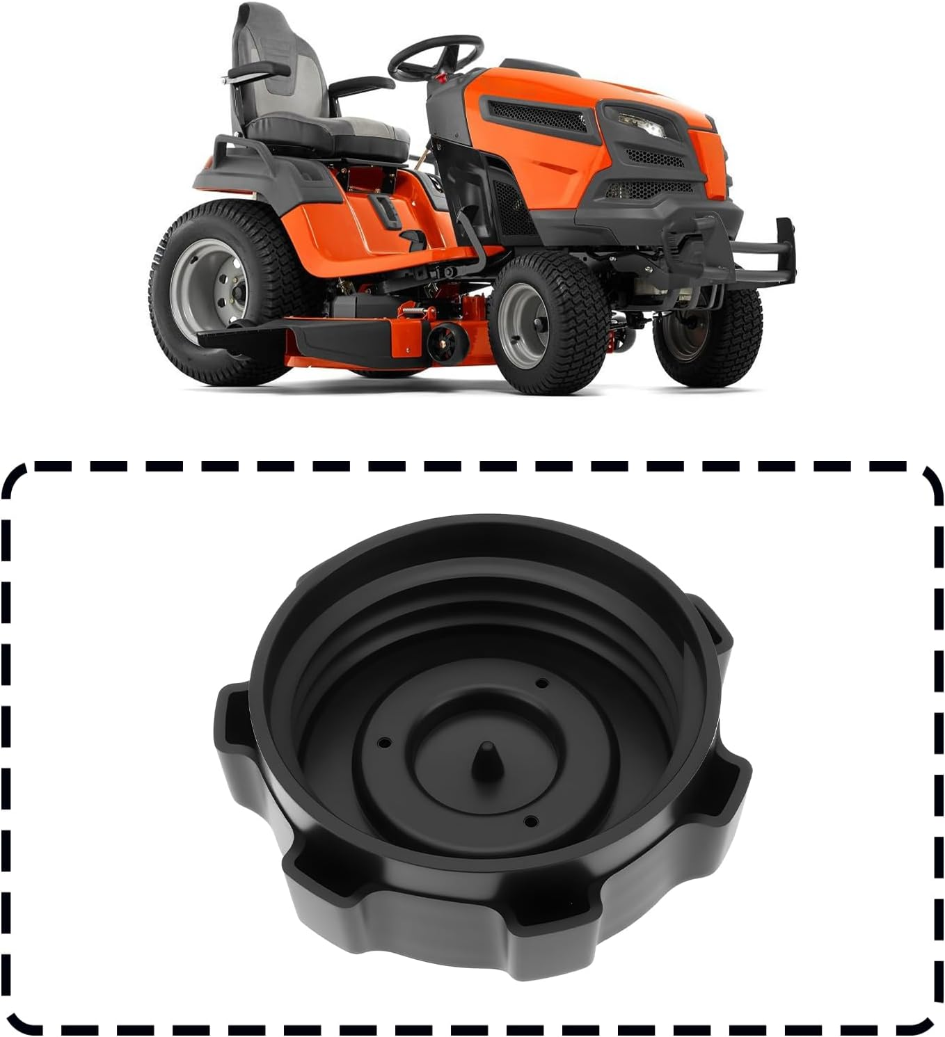 SING F LTD 52Mm Riding Mowers Snow Blowers Fuel Tank Cap 581075501 Compatible with Husqvarna CT CTH LT LTH image number 3