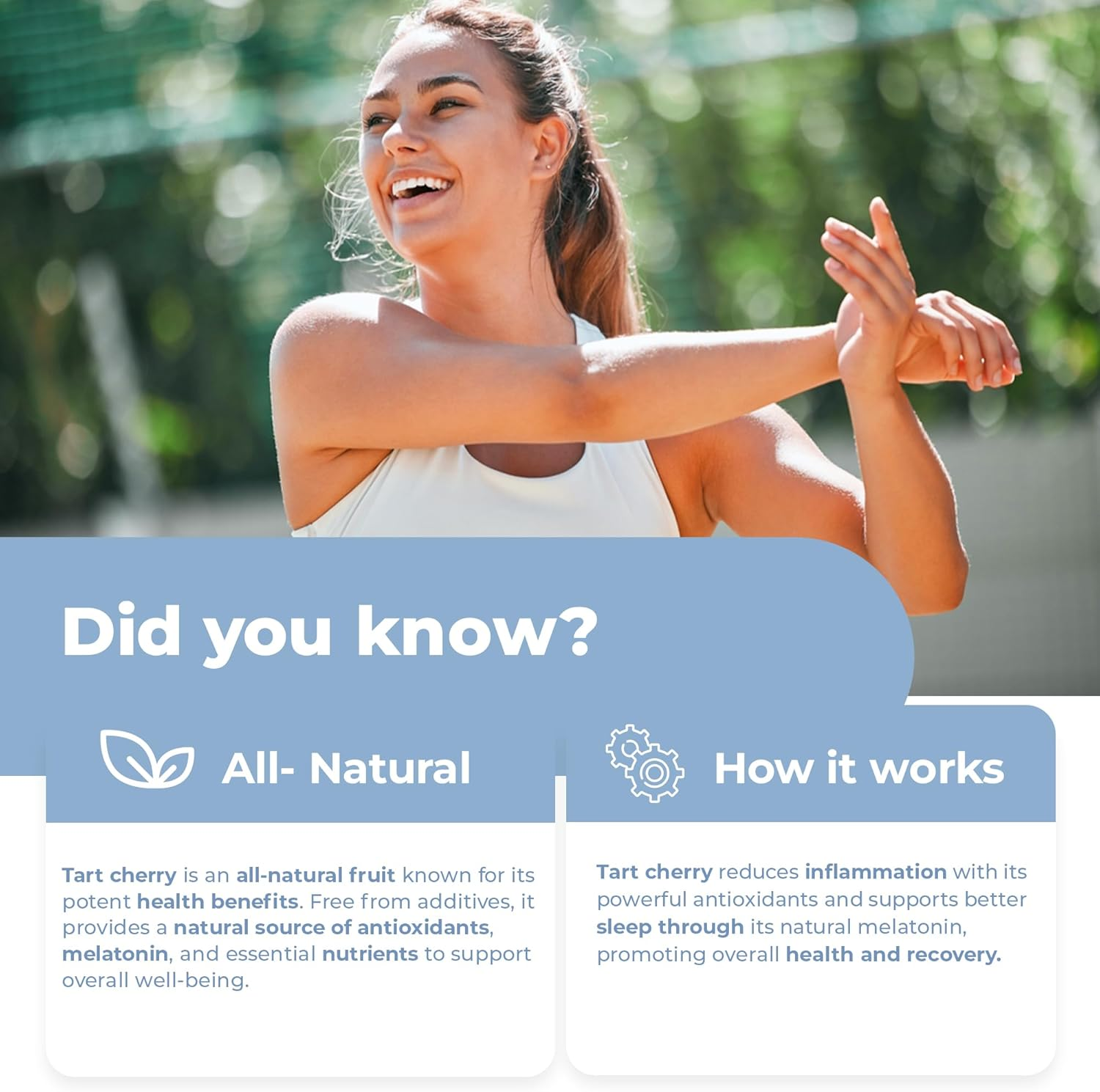 New 10X EXTRACT TART CHERRY Capsules 10,000Mg per Serving, Powerful Antioxidant, Tart Cherry Supplement for Gout Relief, Ideal for Women and Men, Non-Gmo, Vegan, Gluten Free. 90 Capsules. image number 4