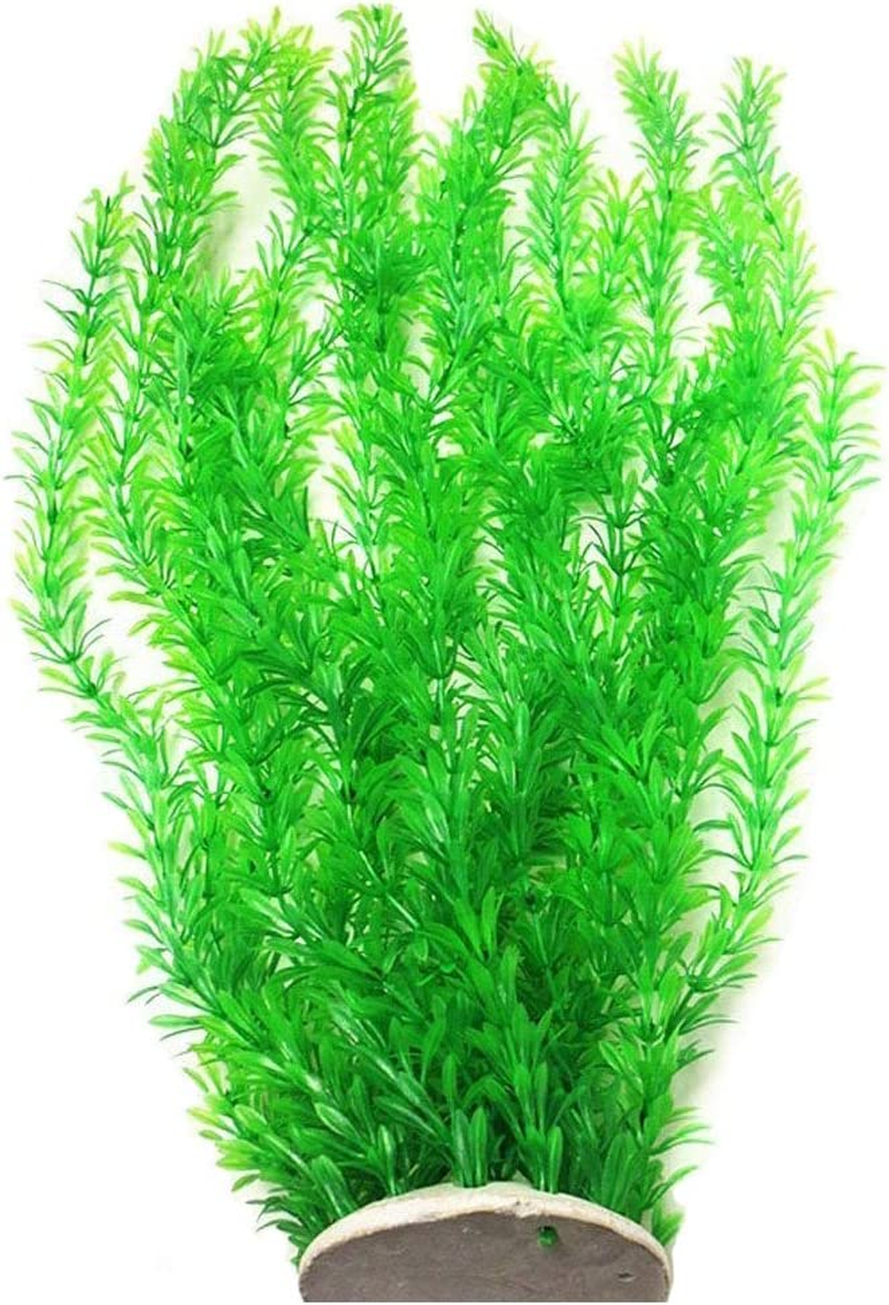 Unootel Lantian Grass Cluster Aquarium D&eacute;cor Plastic Plants, Fish Tank Decoration, Extra Large 23 Inches Tall, Green