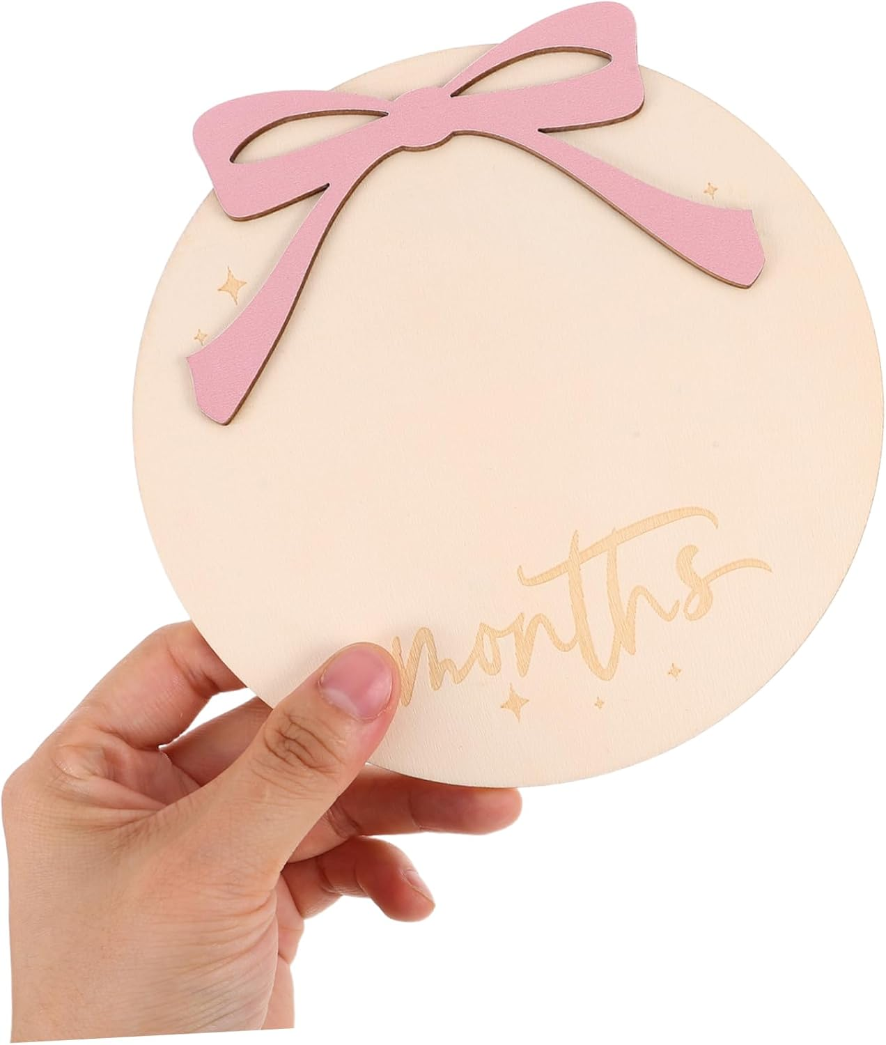 Newborn Calendar Milestone Signs Wooden Monthly Growth Documentation for Photoshoots Birth Announcement Props image number 1