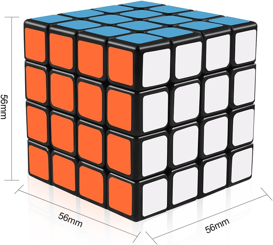 D-Fantix Yj Guansu 4X4 Speed Cube Puzzle 4X4X4 Cube Black 62Mm Toys for Kids Adult image number 5