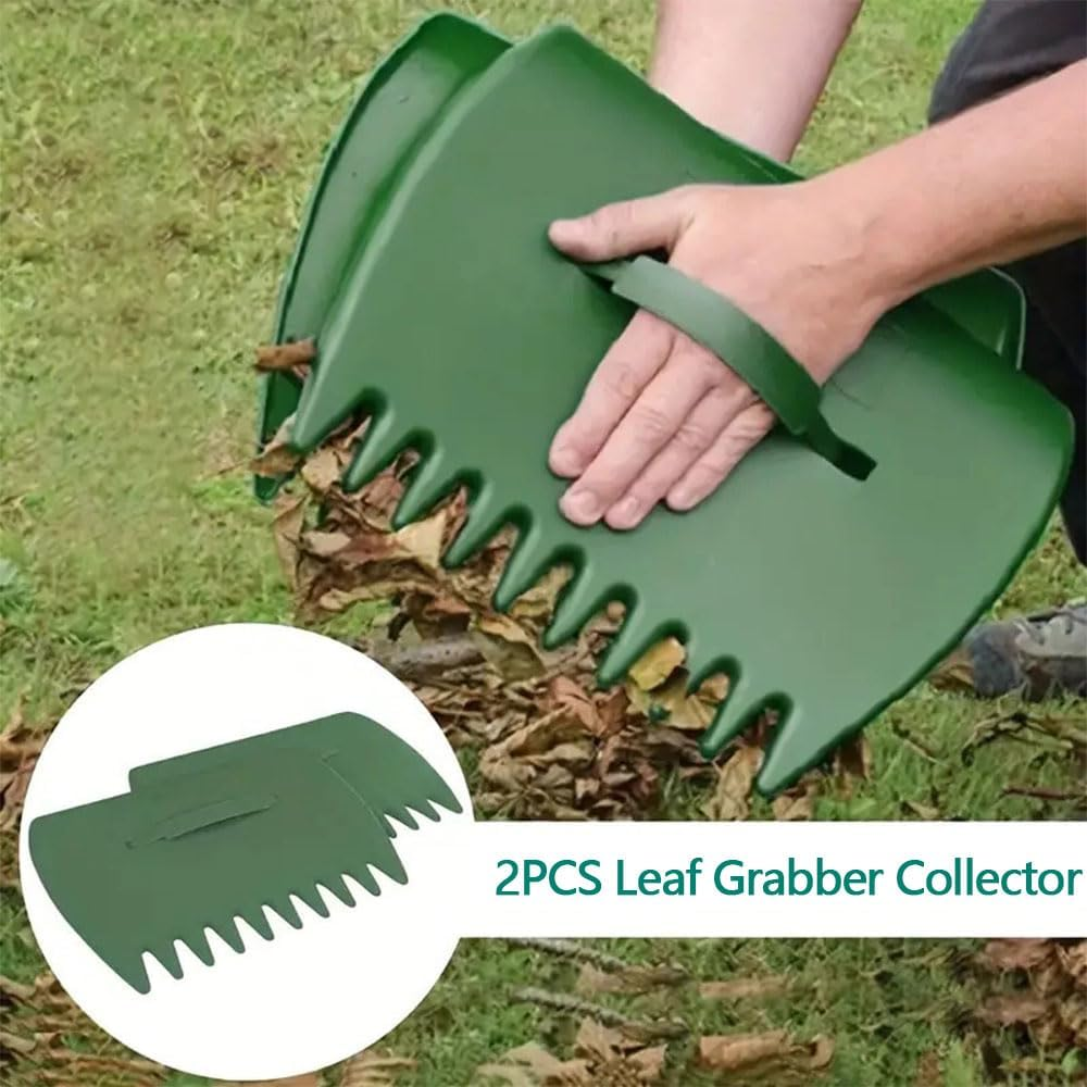 2-Pack Handheld Leaf Grabbers, Plastic Garden Rake Tools for Yard Cleanup, Lawn and Garden Hand Rakes for Collecting Leaves, Grass and Yard Debris image number 3