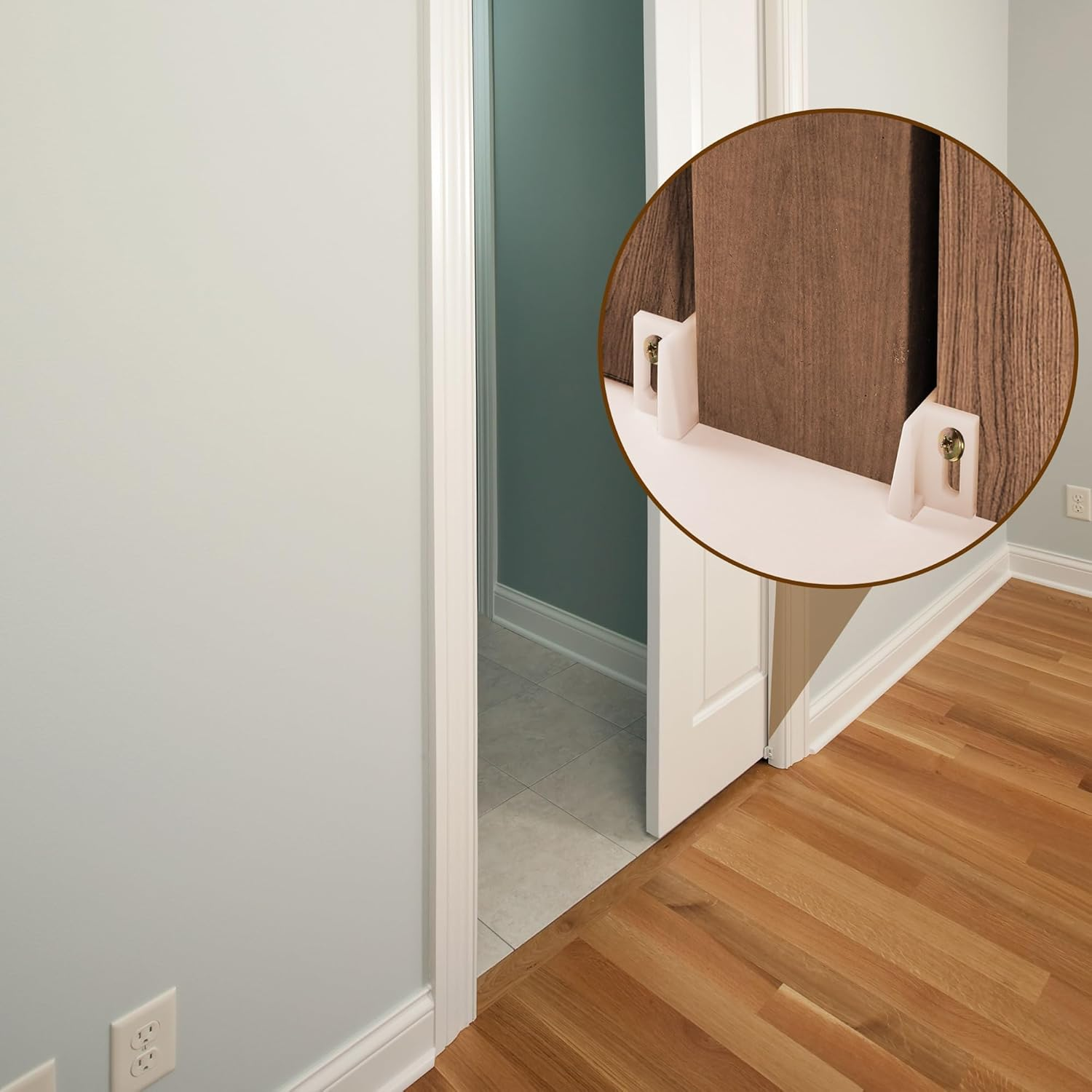 Pocket Door Commercial Grade Hanger Fits Johnson Part #1125 & Upgrades #1500 Hardware Kit, 1" Nylon Ball Bearing, 1-1/4" C.T.C, Min. 1" Thick Doors, 200Lbs Capacity image number 6