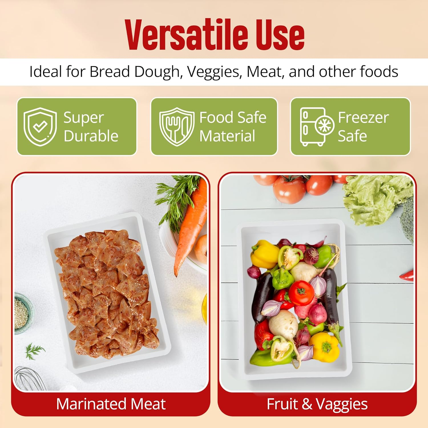 YAANI Pizza Proofing Box Set, Pack of 2 Stackable Bread Proofing Boxes with Lids, Pizza Wheel, Dough Whisk, Dough Scraper, Perfect for Sourdough, Food Storage Containers image number 1