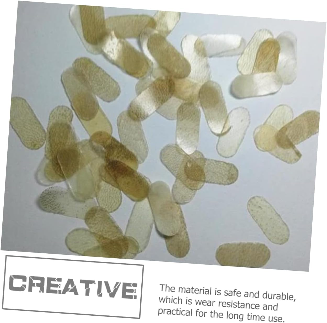 4Pcs Professional Lambskin String Bridge Pads for Violin and Viola, Model E1 String Accessory Set, Small Piece Parchment Protectors for Student and Performance Use image number 2