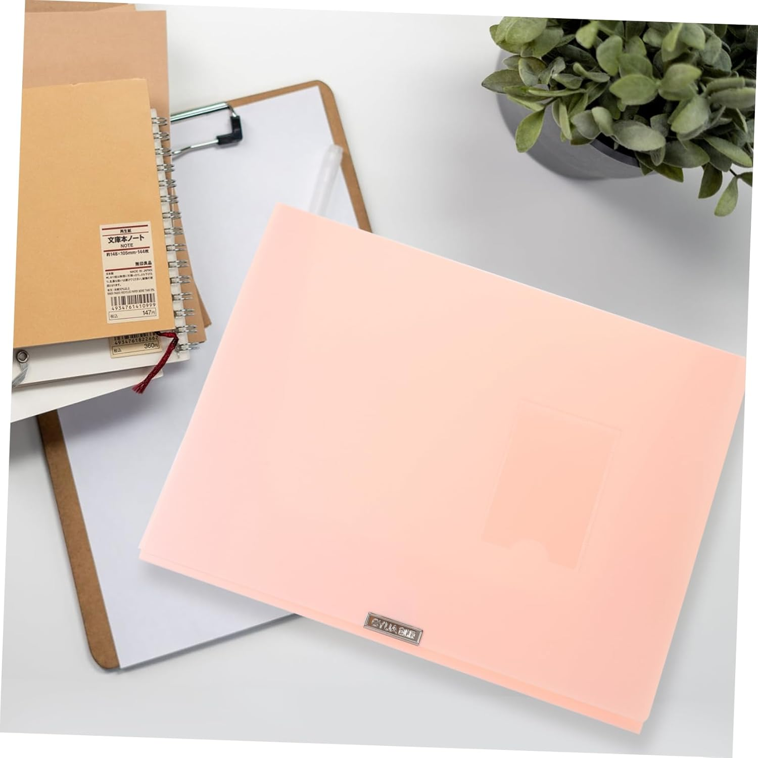 SHINEOFI File Box Storage Box for Documents Paper Organizer Desk Accessory File Folder Office Storage image number 2