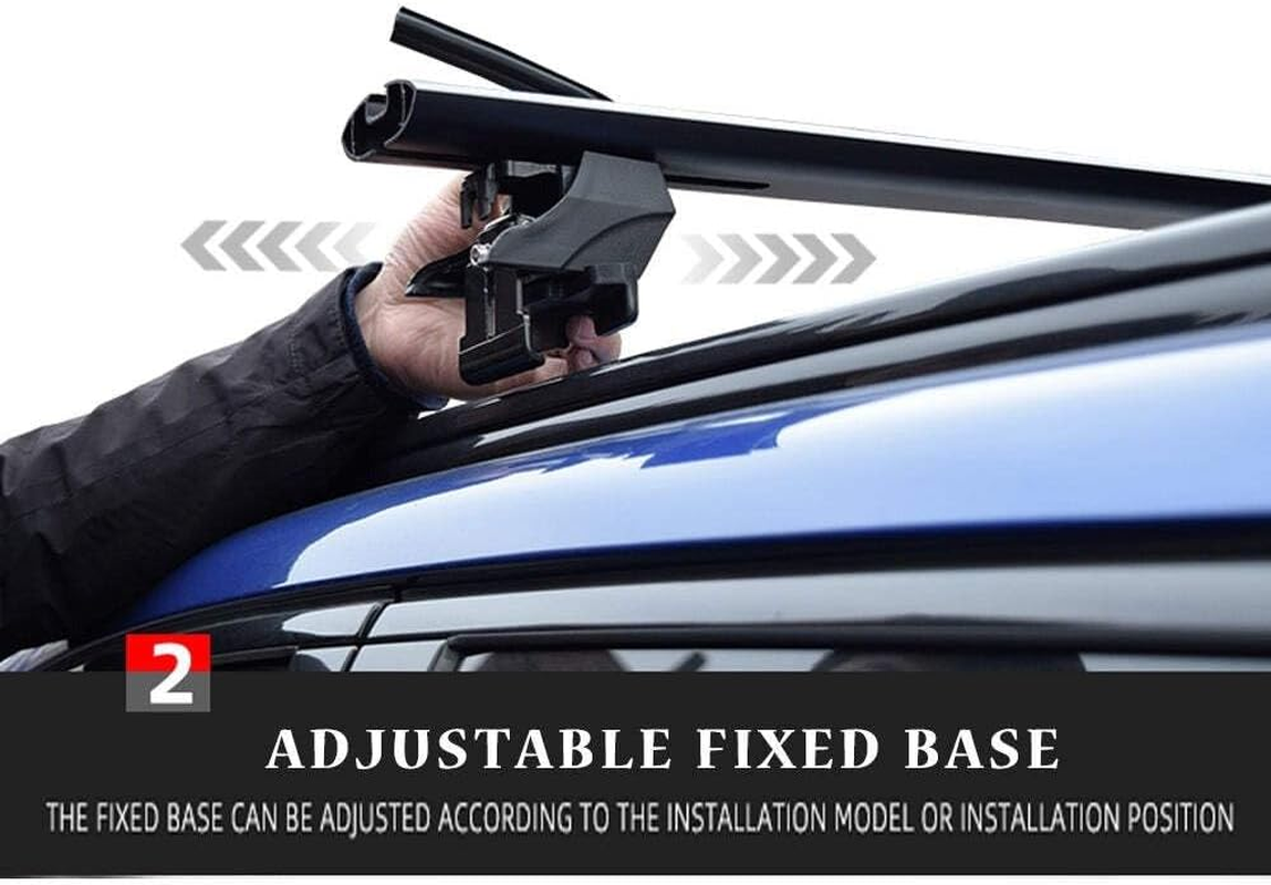 Elora Car Roof Rack Cross Bars Carrier Vehicle Lock Clipon Rail Adjustable 135Cm image number 1