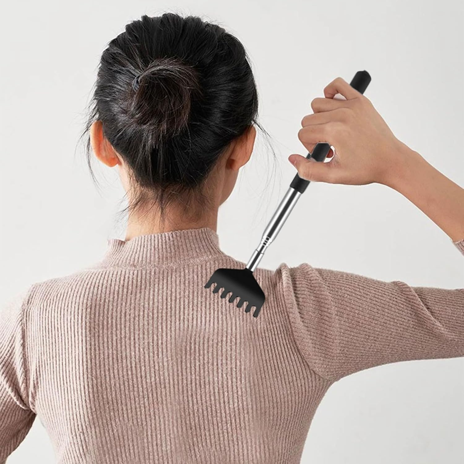 BGENHPON Back Scratcher, Portable Telescoping Back Massager 7.87-26.77 Inch for Itch Relief, 3 Pack image number 4