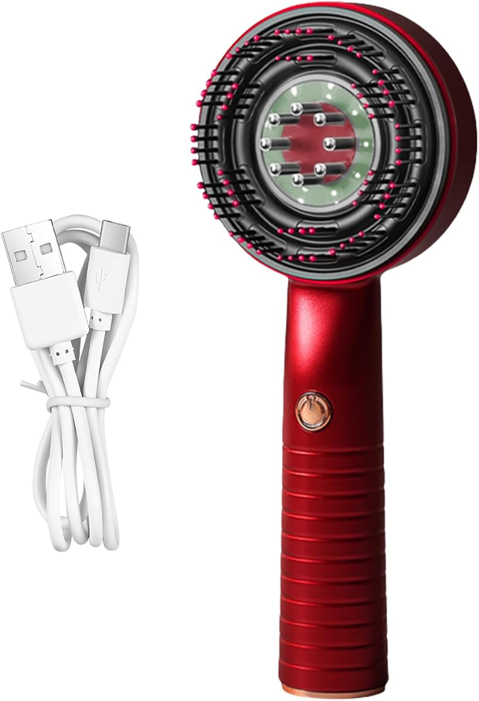 Scalp Massager Hair Growth,Scalp Massager Hair Growth Electric - Rechargeable Vibrating Brush Head Comb for Beauty Regrowth Men Women Travel Home