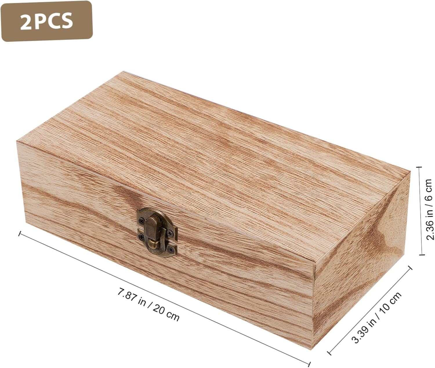 Solid Wood Storage Boxes Christmas Boxes Small Jewelry Packing Retro Design image number 1