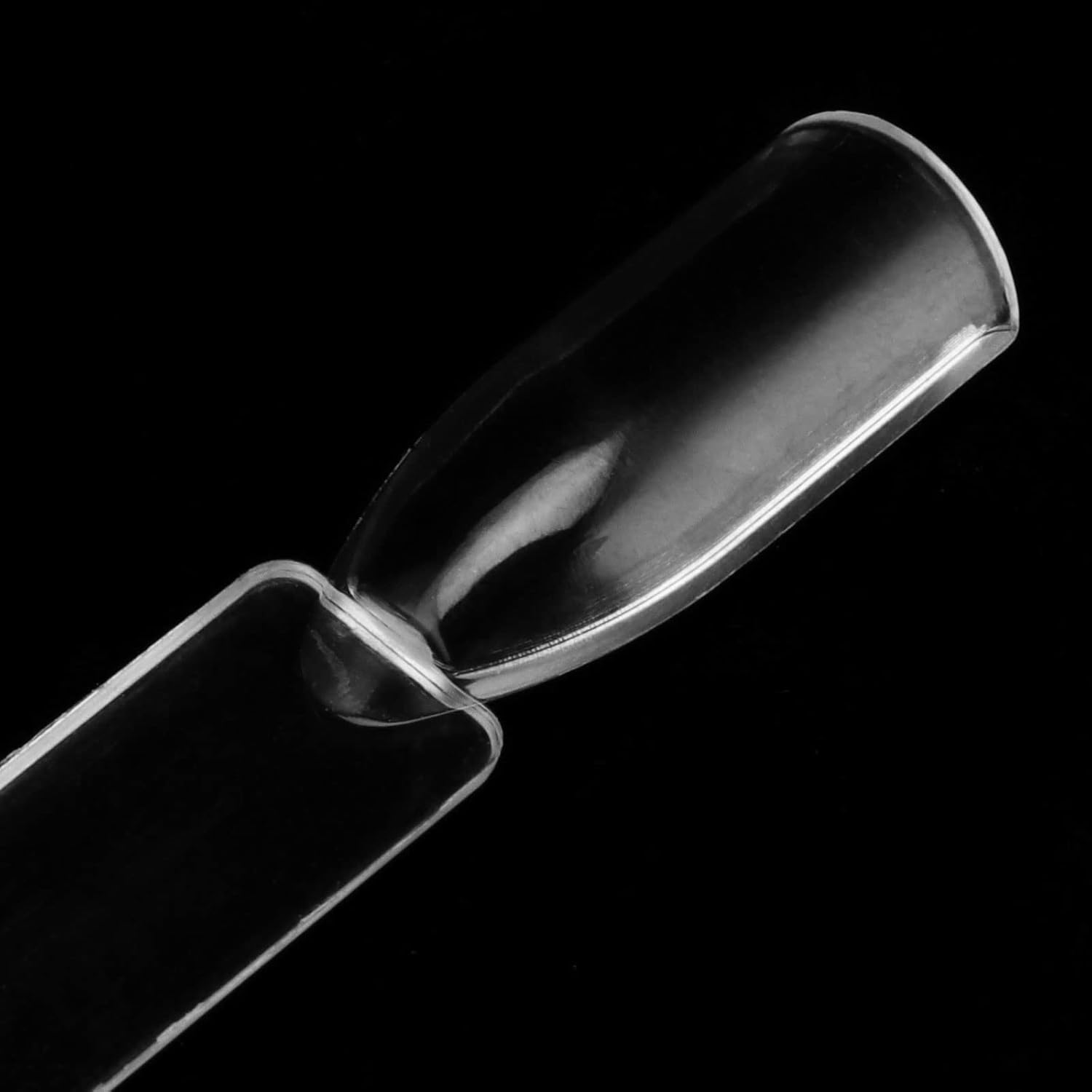 MUKLEI 150 PCS Clear Nail Swatch Sticks with Ring, Transparent Nail Simple Sticks Fan Shape Nail Art Display Tips for Display, Practice, DIY and Collection, 200 Number Labels Included image number 2