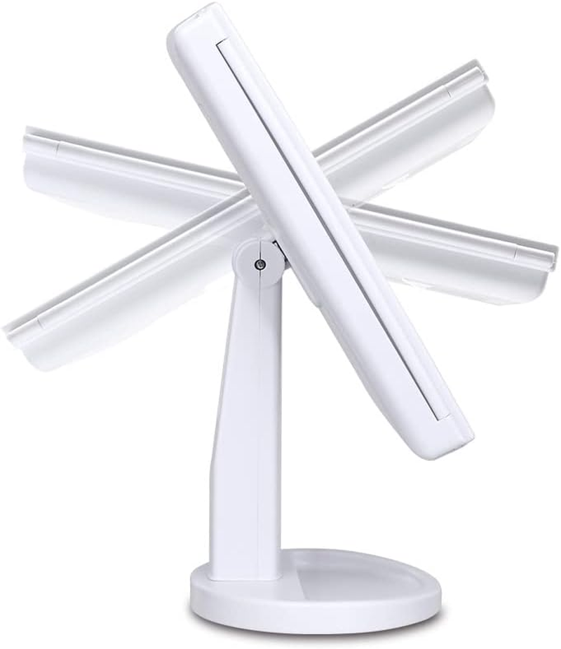 Embellir LED Makeup Mirror, Vanity Mirrors Beauty Cosmetic Dressing Bathroom Decor, Beads with 1X2X3X Magnification Foldable Built-In Storage Tri-Fold Rectangle image number 4