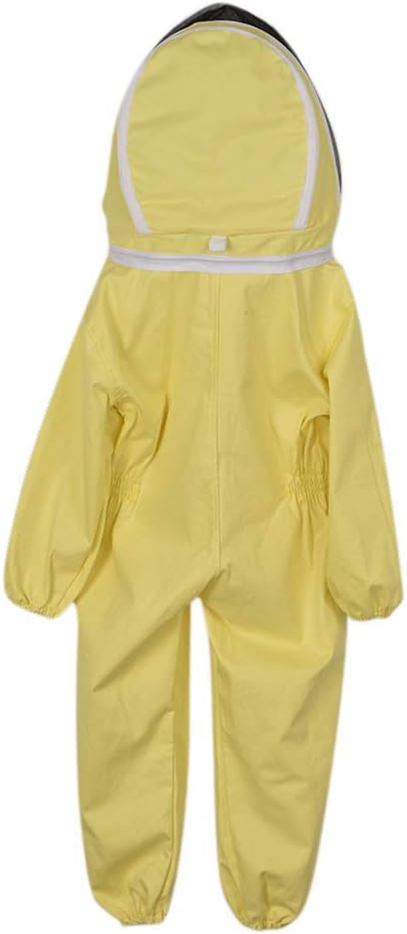 Fdit Cotton Beekeeping Suit for Children, Comfortable Protection with round Hat, Lightweight and Breathable, Detachable Veil for Safety Kids Bee Suit (Yellow #08)