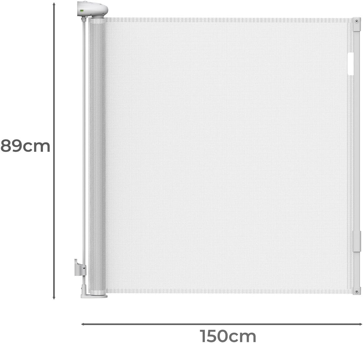Bopeep Safety Gate, Adjustable Retractable Mesh Barrier for Children and Pets, Quiet Operation, Flexible Installation, Stair and Doorway Guard(300Cm X 89Cm, Grey) image number 2