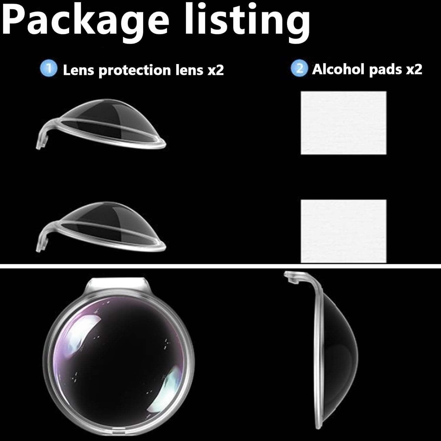 T Tersely Protective Lens Cover for DJI OSMO 360, Scratch Proof, Fall Resistant, Dust Resistant, High Definition Lens Guard for OSMO 360 image number 5