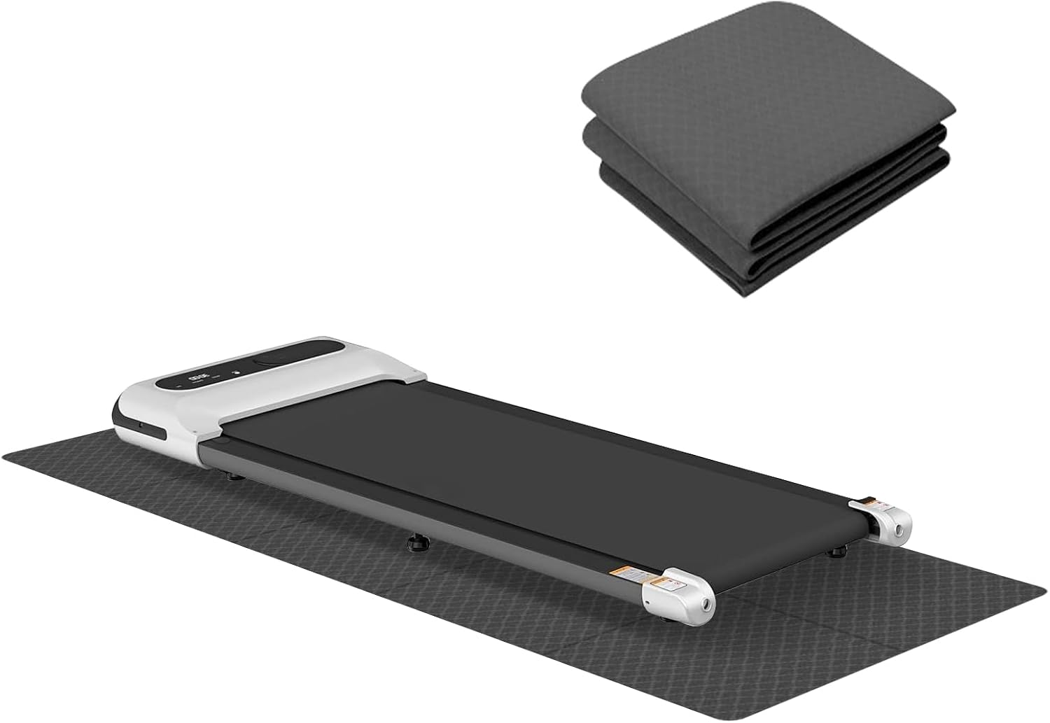 8Mm Thickness Exercise Equipment Mat, Foldable Noise-Cancelling Treadmill Bike Rower Floor Mat, 183 X 80Cm Step Machine Yoga Mat for Indoor image number 3