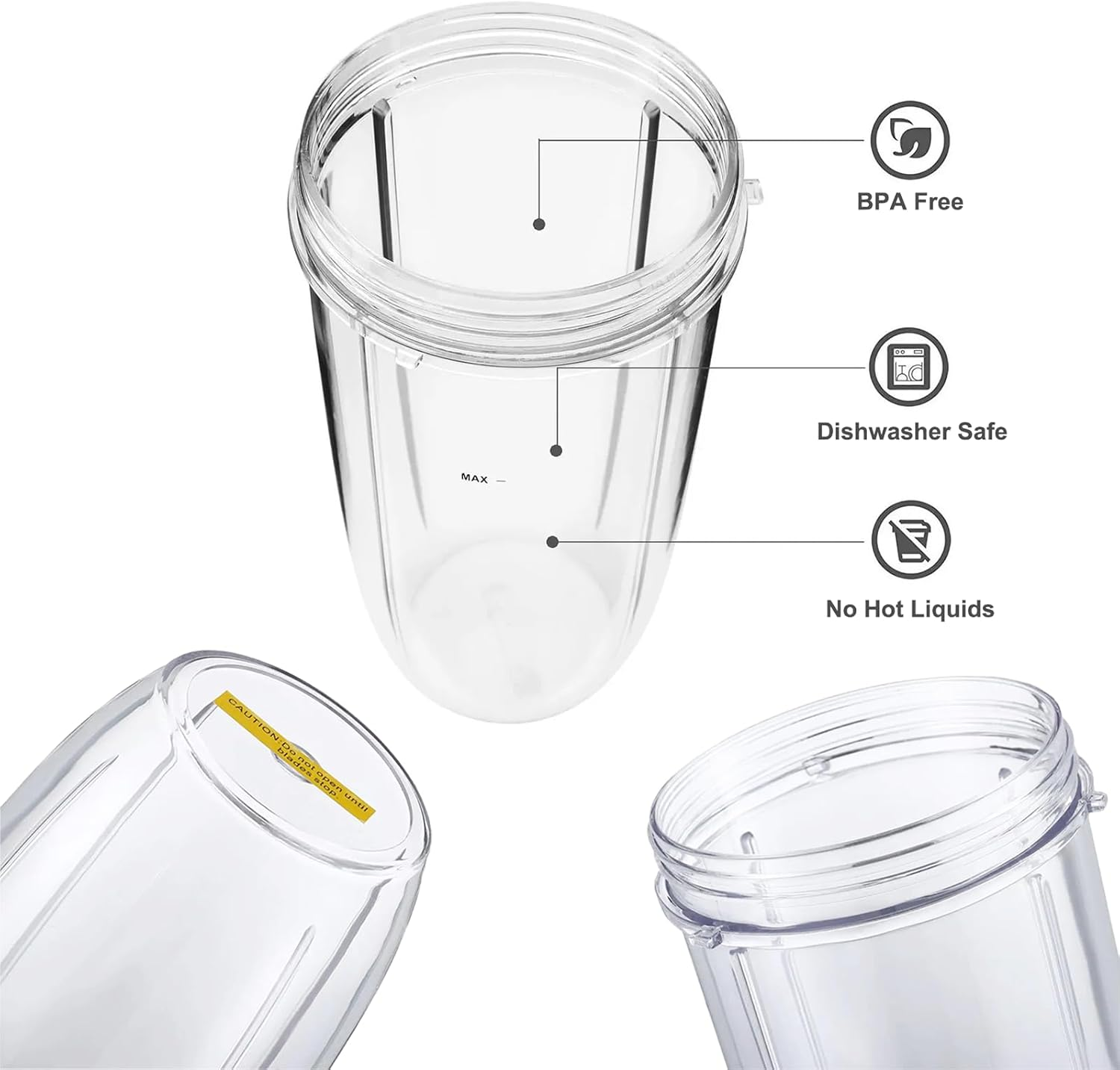 Replacement Accessories for Nutribullet Spare Parts,For Nutri Bullet Blades Cup Lids image number 5