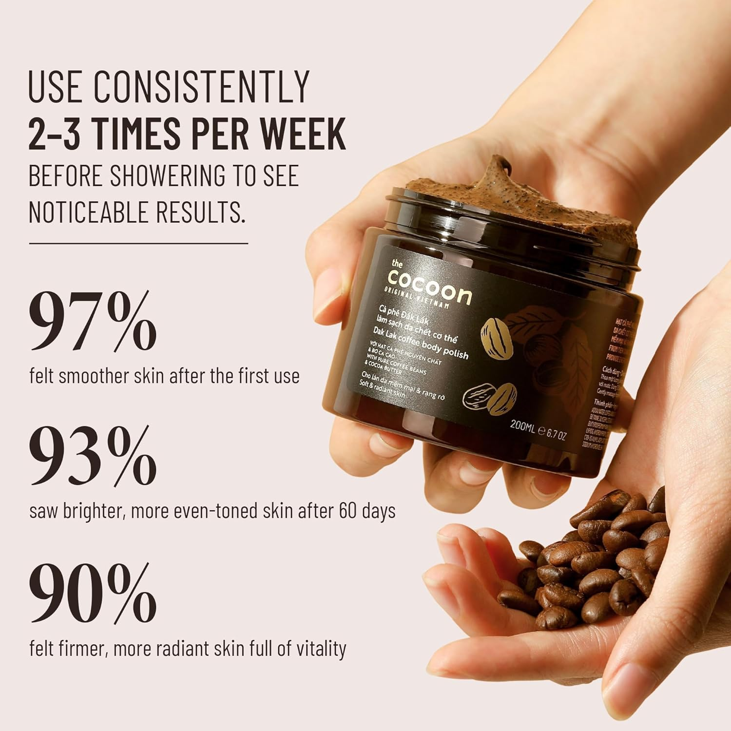 Cocoon Dak Lak Coffee Body Polish (600Ml)