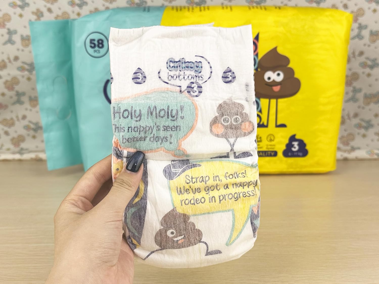 Premium Quality Nappies for Boys & Girls, 58 Pieces, Size 3 (6-11Kg) image number 5