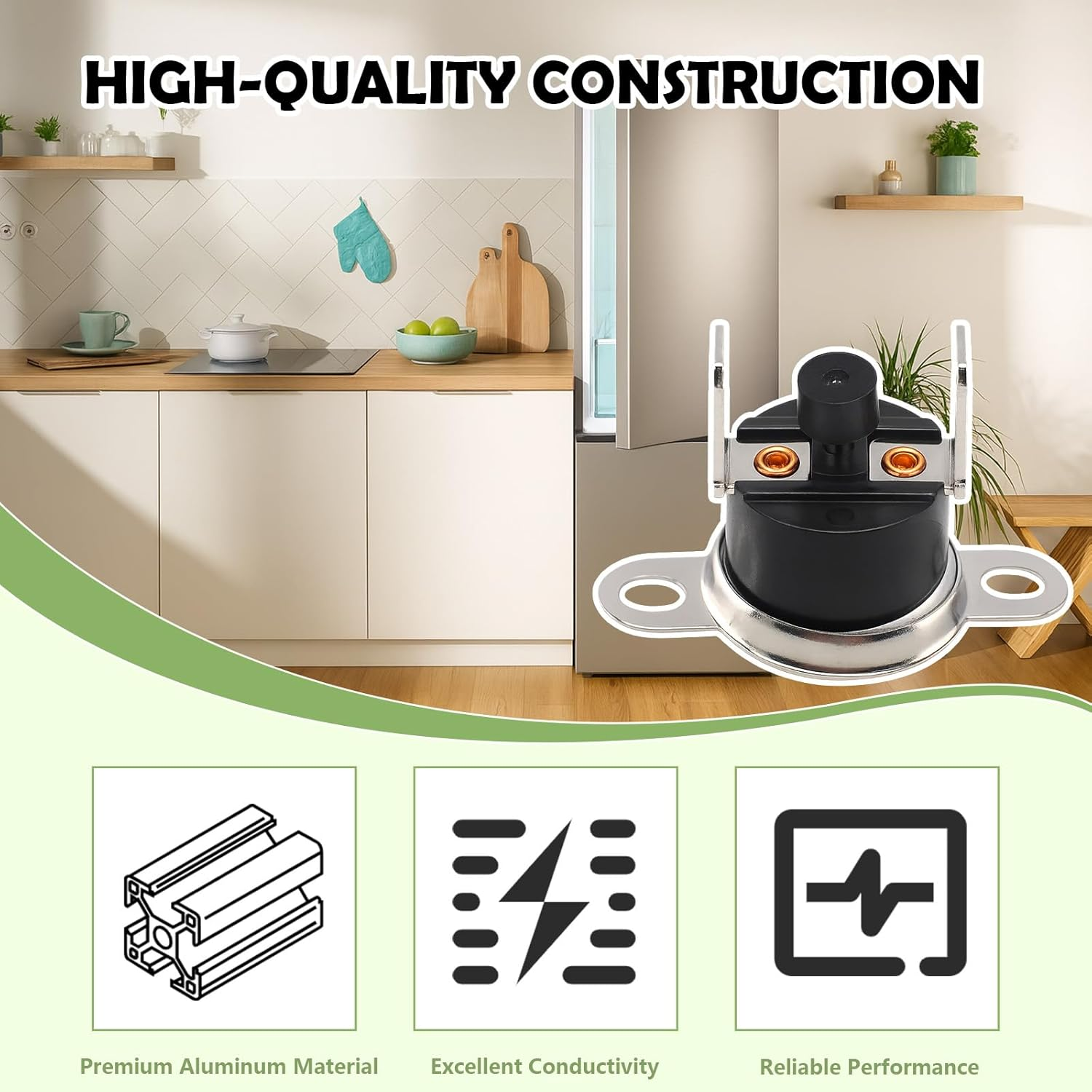 3850870019 Manual Reset Thermostat Thermal Fuse Compatible with Dometic RV Refrigerators Replace 958530285