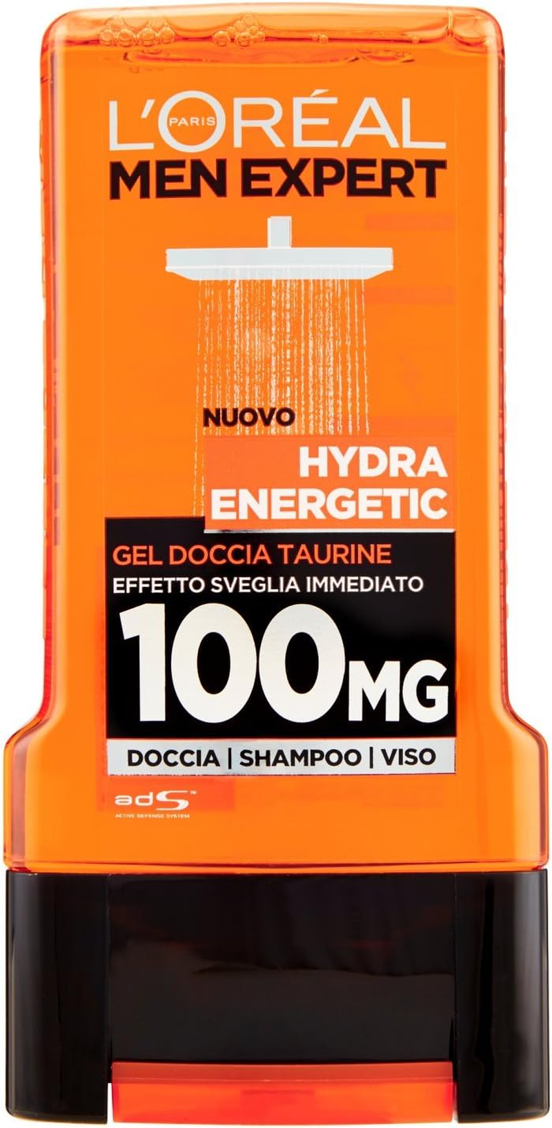 L'Oreal Men Expert Shower Gel - Hydra Energetic (For Body, Face & Hair) 300Ml image number 3