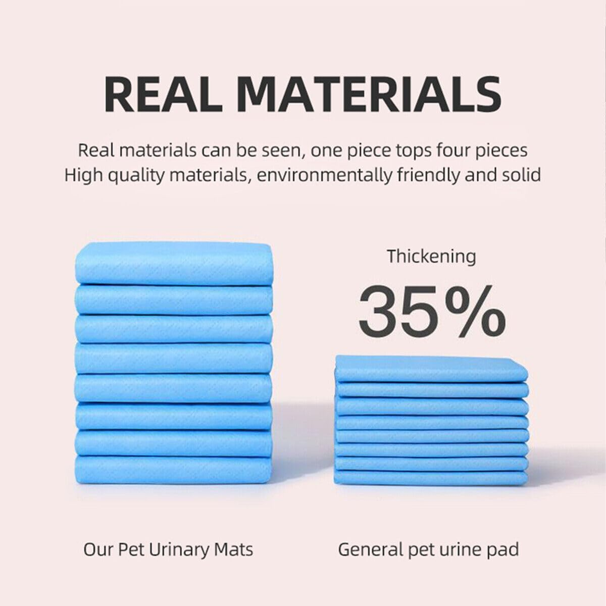 Pet Training Pads Puppy Dog Toilet Pee Indoor Super Absorbent Leak-Proof 4Sizes (Classic,L-40Pcs 60*60Cm) image number 4