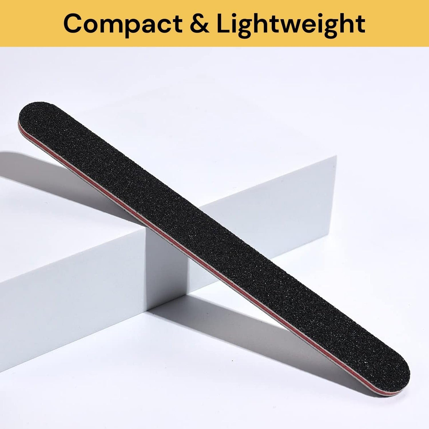 EZONEDEAL Professional Nail File, 100/180 Grit Emery Double-Sided Washable, Nail File Polishing Set, Nail Buffer File Polisher, Profesional Fingernail Filer Reusable Manicure (Black + Purple, 50, Count, 100/180 Grit) - 100, Grey + Purple image number 7