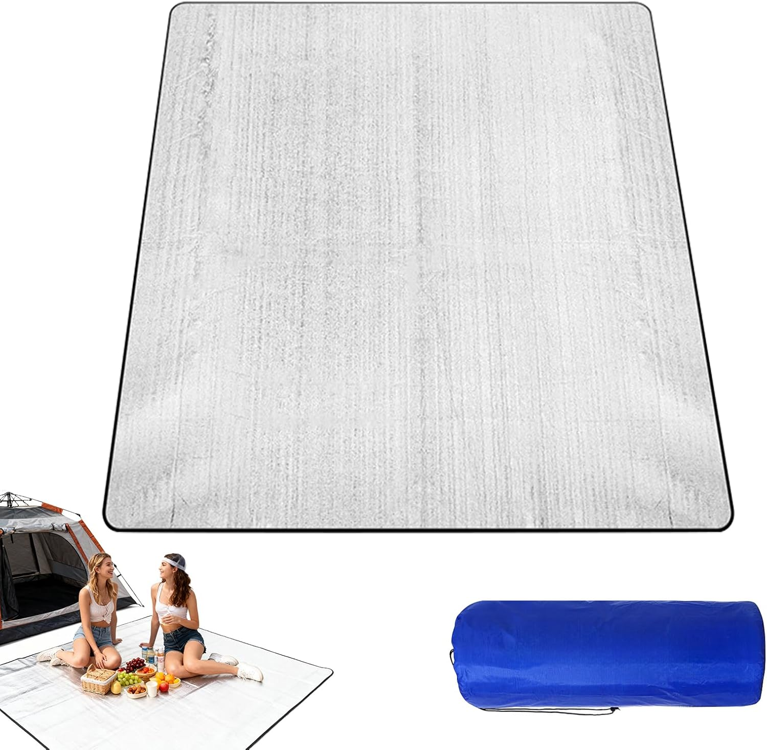 AFAIK Sleeping Mat, Foldable Camping Sleeping Mat Made of Aluminium Foil, Silver, 100 X 200 Cm, Ultralight image number 5