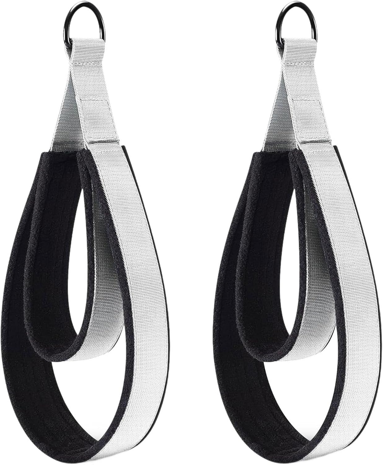 STARTIST 2Pcs D Rings Straps Handle,Pilates Double Loop Straps Pilates Accessories,Exercise Yoga Straps for Home Gym Adults Reformer