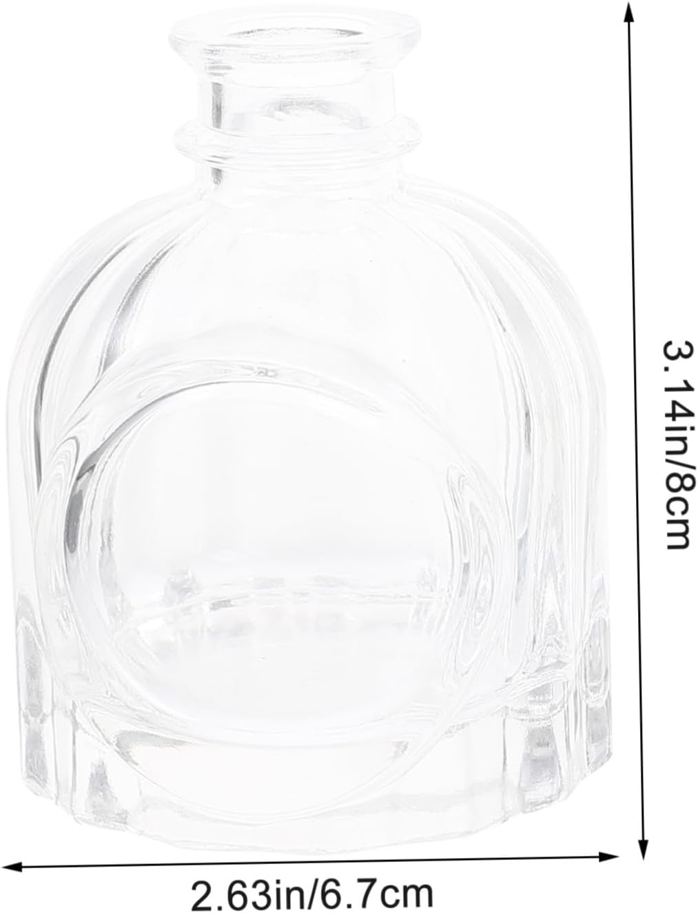 Beavorty 4Pcs Vintage Style Glass Diffuser Bottles 100Ml Refillable Aromatherapy Jars Carved Pattern for Home Decor image number 3