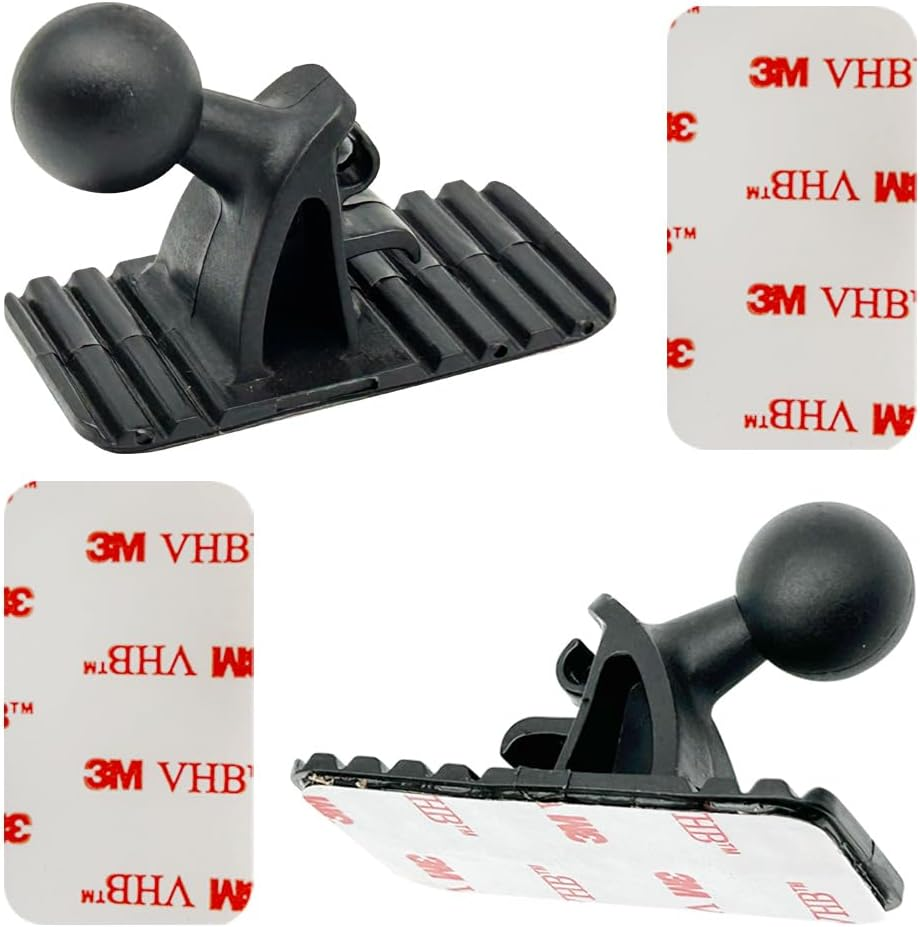 Car Phone Holder Accessories, Mobile Phone Bracket a Model Dashboard Pasting Holder Mount Base 17Mm Ball Head. There Will Be No Residue after Remove.Can Be Pasted on the Curved Dashboard.(Double: A) image number 1
