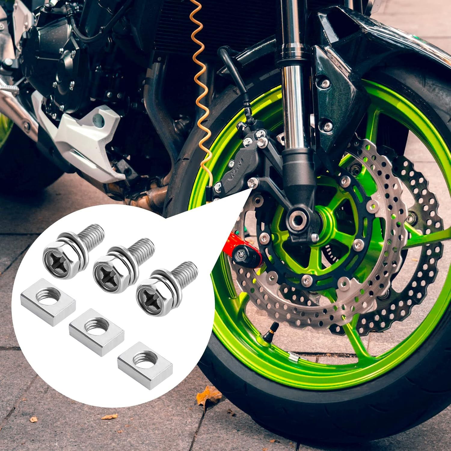 16 Set Motorcycle Battery Bolts and Nuts - Stainless Steel Terminal Bolts for ATV, Scooter DIY Projects image number 3