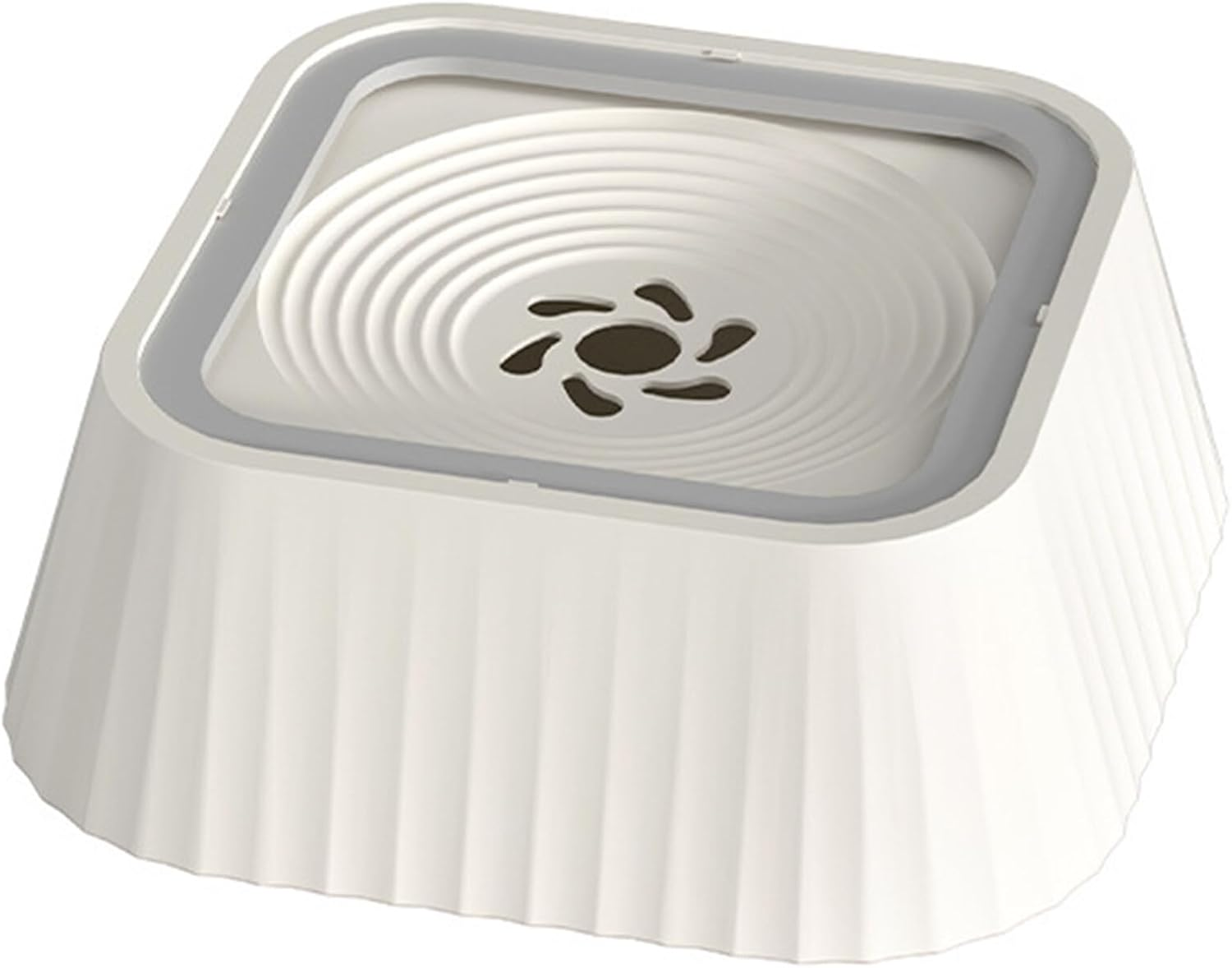 Hwtcjx Water Bowl for Dogs, Leak-Proof Drinking Bowl, Dog Feeding Bowl on the Go, 1.3 L Anti-Spill Dog Bowl Travel for Pets, Indoor, Outdoor, Car (Milky White) image number 2