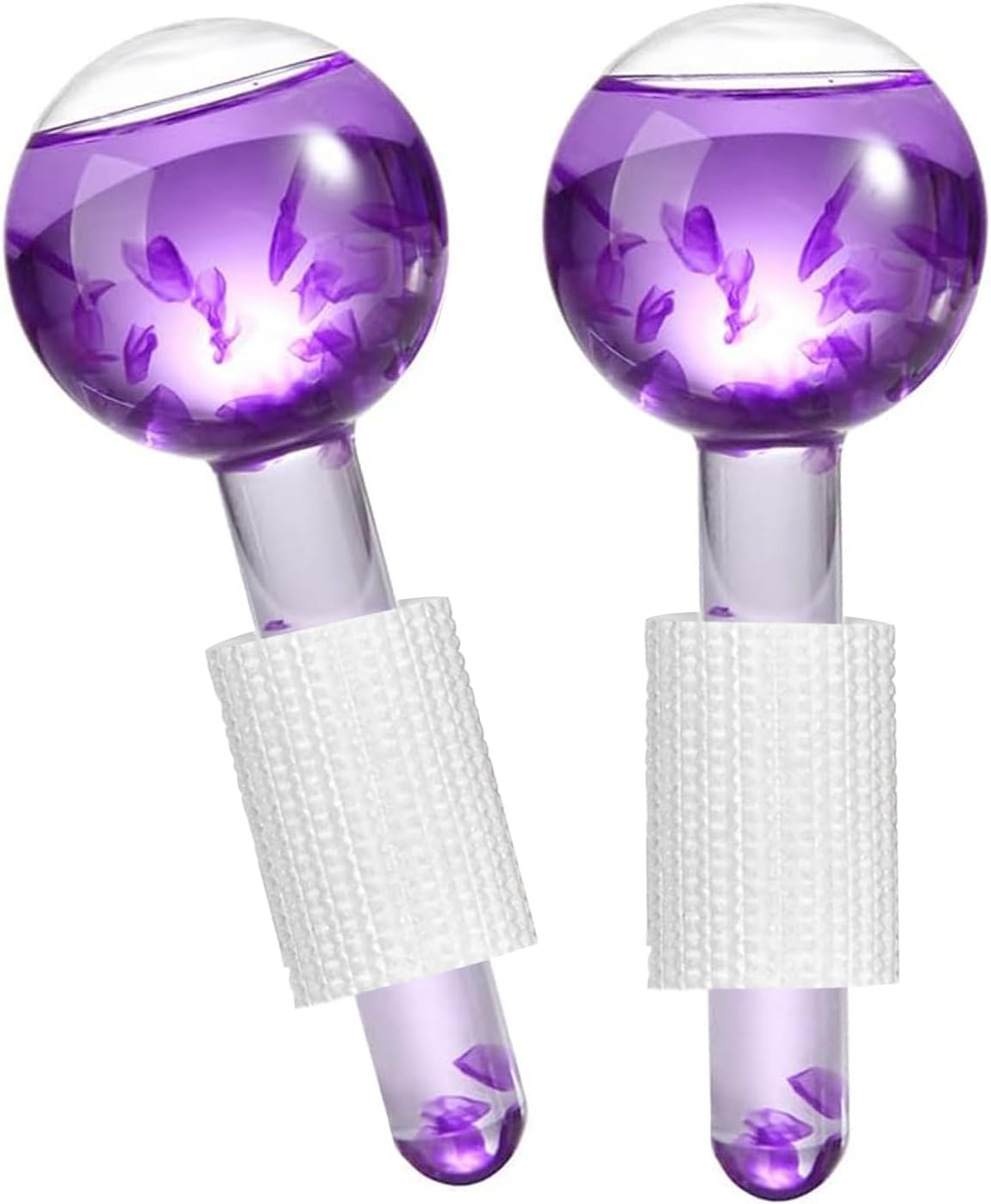 Itadaku 2 PCS Facial Ice Globes, Cryo Stick Ice Globes, Cooling Skin Care Massager for Puffiness, Dark Circles, Wrinkles, Skin Tightening, and Pore Reduction, Beauty Tool for Women & Girls (Purple) image number 2