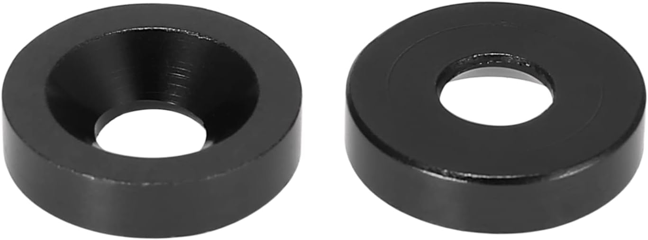 X AUTOHAUX 30Pcs Bumper Mudguard Washer Bolts M6X1.0 Aluminum Alloy Engine Bay Dress up Screw Black - Blue image number 3