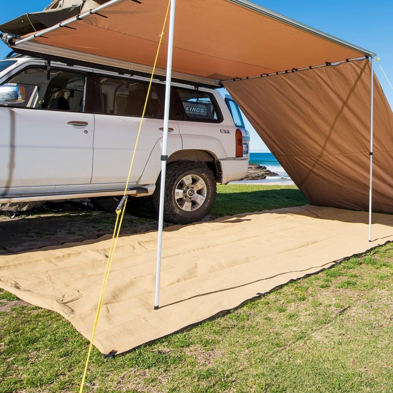 Adventure Kings Mesh Flooring 6Mx3M Floor Mats Camping Picnic High-Density Weave image number 4